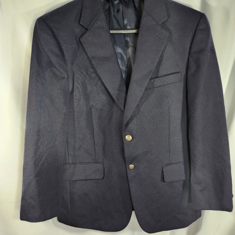 Cross & Winsor Black Two Button Suit Jacket Size 40S